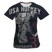 Женская 3D футболка USA Hockey