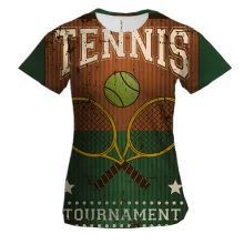 Женская 3D футболка Tennis Tournament
