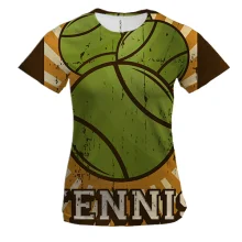 Женская 3D футболка Tennis Balls