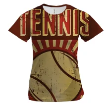 Женская 3D футболка Big Tennis Ball