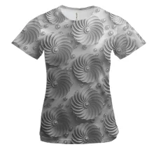 Жіноча 3D футболка Silver abstraction