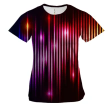 Жіноча 3D футболка Rainbow impulses