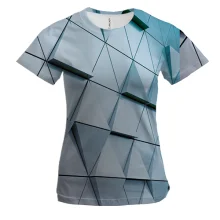 Жіноча 3D футболка Triangles 3D