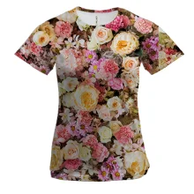 Жіноча 3D футболка Small flowers pattern