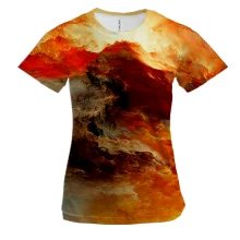 Жіноча 3D футболка Stormy sky 5