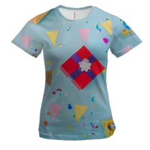 Женская 3D футболка New Year gifts