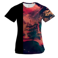 Жіноча 3D футболка Multicolor abstraction 16