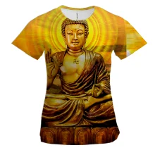 Жіноча 3D футболка Buddha god