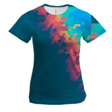 Жіноча 3D футболка Multicolor abstraction 15