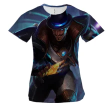 Жіноча 3D футболка Pulsefire Twisted Fate Skin Spotlight