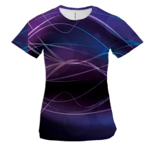 Женская 3D футболка Multicolor abstraction.