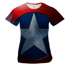 Женская 3D футболка Avengers in a row