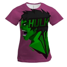 Жіноча 3D футболка Hulk