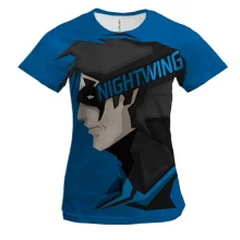 Жіноча 3D футболка NIGHTWING з героєм у масці