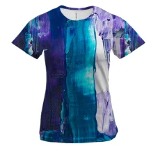 Женская 3D футболка Multicolor abstraction 8