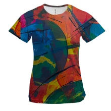 Жіноча 3D футболка Multicolor abstraction 9