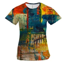 Жіноча 3D футболка Multicolor abstraction 7