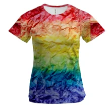 Жіноча 3D футболка Rainbow abstraction 4