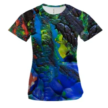 Жіноча 3D футболка Multicolor abstraction 2