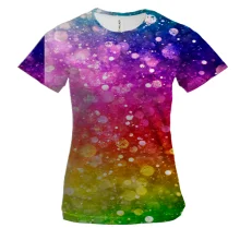 Женская 3D футболка Rainbow pattern.