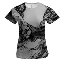 Жіноча 3D футболка Abstraction alcohol ink