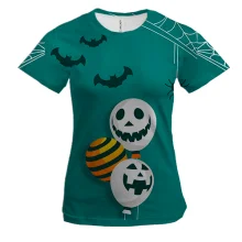 Женская 3D футболка Halloween balls