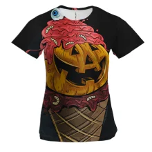 Жіноча 3D футболка Halloween ice cream