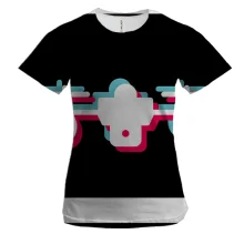 Женская 3D футболка Drone anaglyph