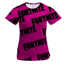 Женская 3D футболка Fortnite pattern