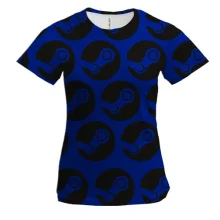 Женская 3D футболка Steam pattern