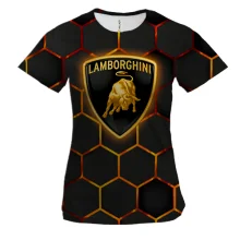 Женская 3D футболка Lamborghini