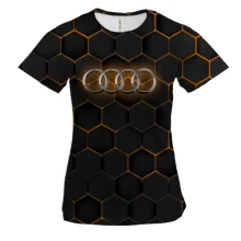 Жіноча 3D футболка Audi Fire Armor