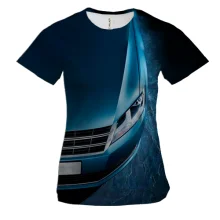 Женская 3D футболка Volkswagen Blue