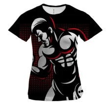 Жіноча 3D футболка Bodybuilder Pop Art