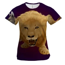 Женская 3D футболка Wild Animals