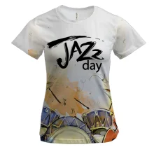 Жіноча 3D футболка Jazz day