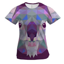 Женская 3D футболка Koala low poly Art