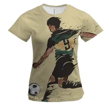 Жіноча 3D футболка Football player Art