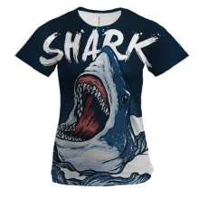 Женская 3D футболка Shark