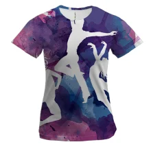Женская 3D футболка Watercolor Dancing