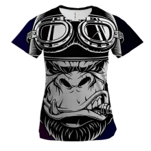 Женская 3D футболка Gorilla pop art