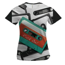 Женская 3D футболка Rock On! Boombox!