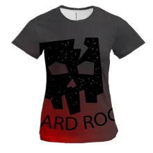 Женская 3D футболка Hard Rock 2