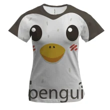 Женская 3D футболка Penguin