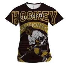 Женская 3D футболка Hockey authentic