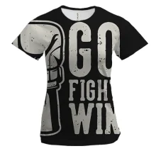Женская 3D футболка Go fight win