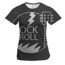 Жіноча 3D футболка Rock & Roll
