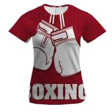 Женская 3D футболка White Boxing