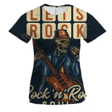 Жіноча 3D футболка Lets rock soul