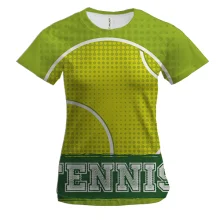 Женская 3D футболка Tennis с большим мячом